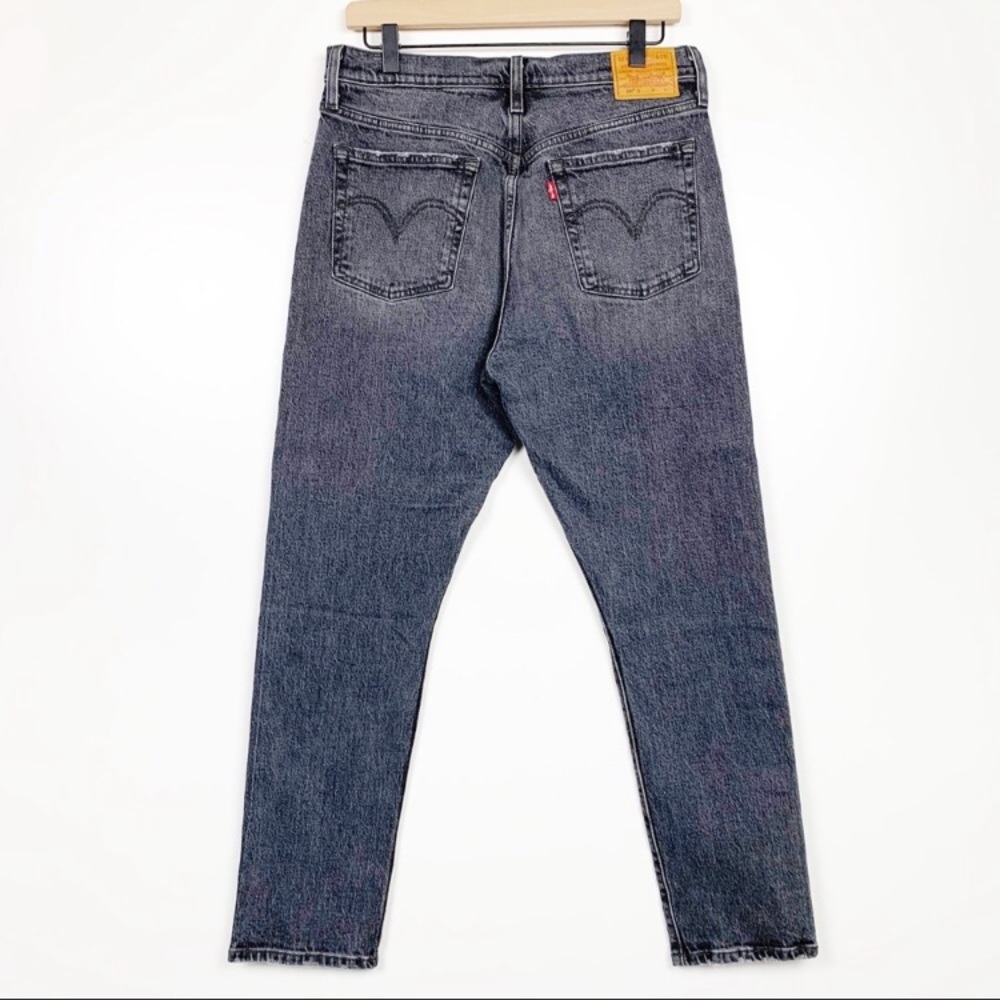 Levi 501 skinny high rise rigid denim coal jeans - Picture 4 of 6